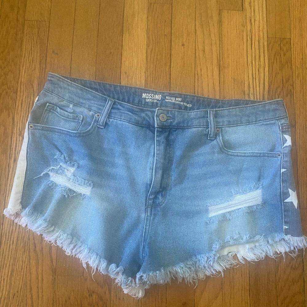 Patriotic Denim Shorts